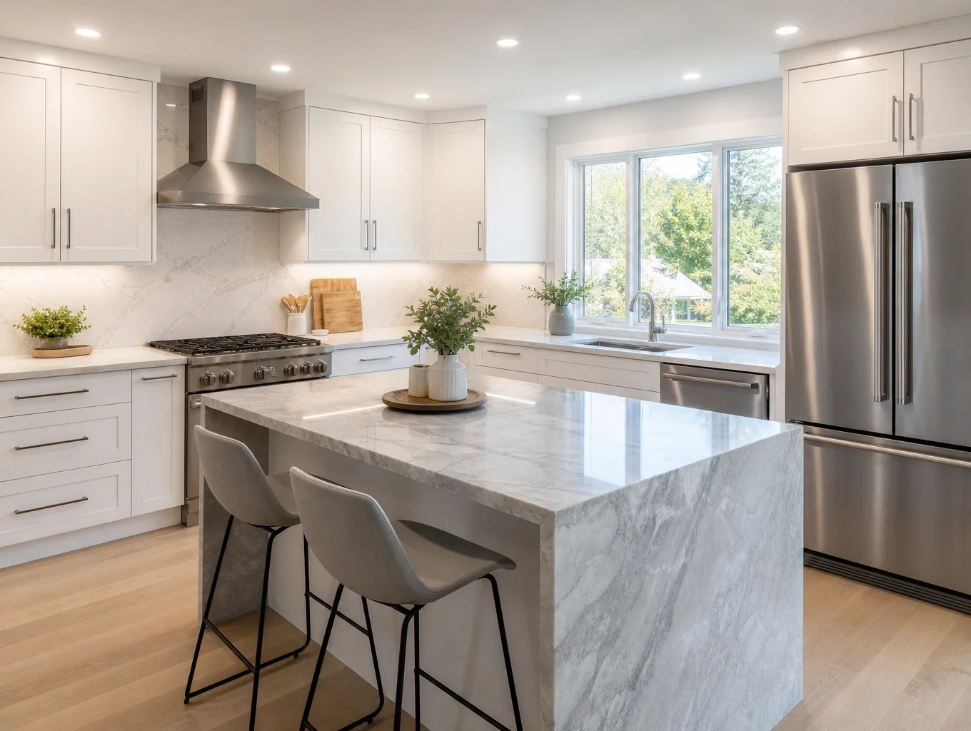 Sunlit open kitchen renovation in an Ashford Park home
