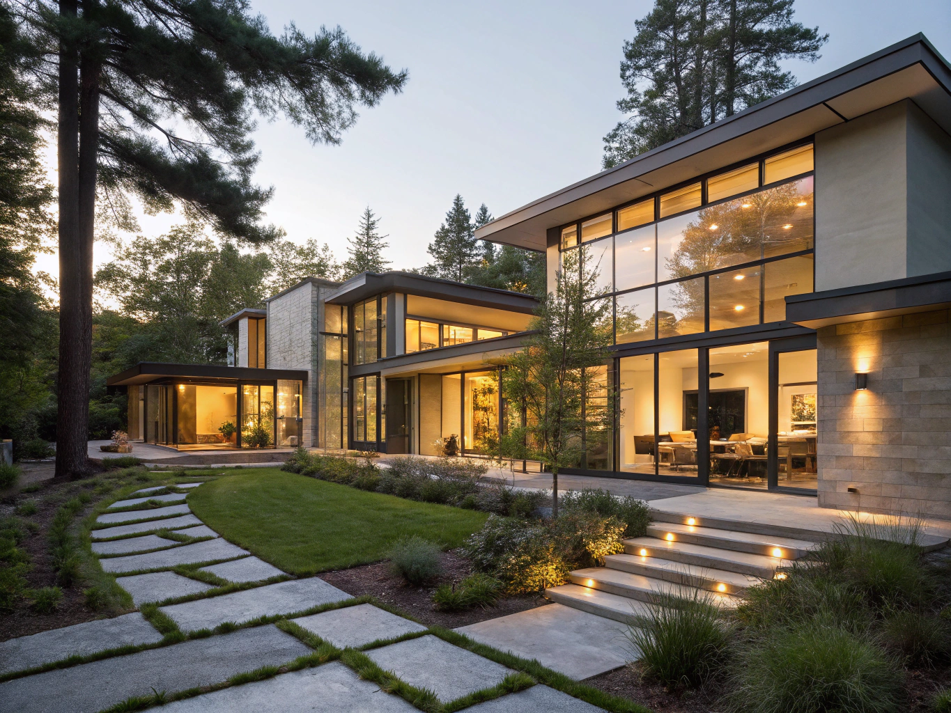 Whole home renovation with steel French doors and tailored millwork in Brookhaven