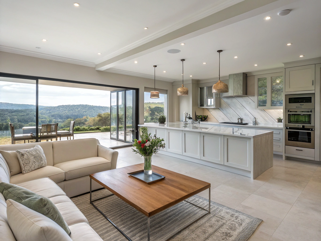 Open-concept residential living and dining area in Brookhaven
