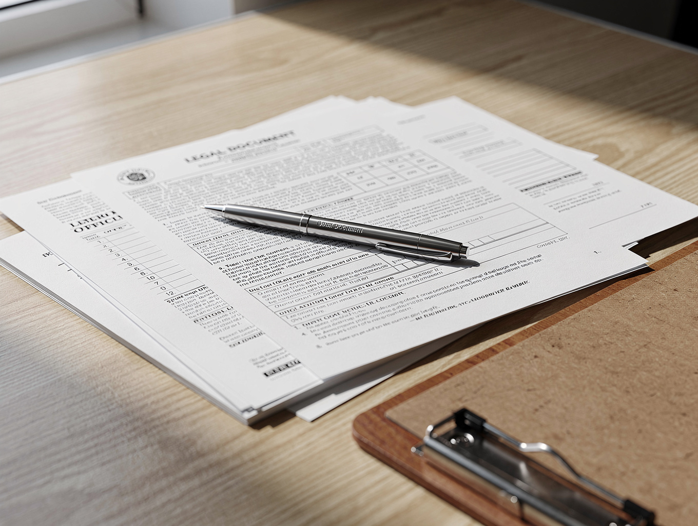 Approved municipal architectural permits and zoning documentation on a desk