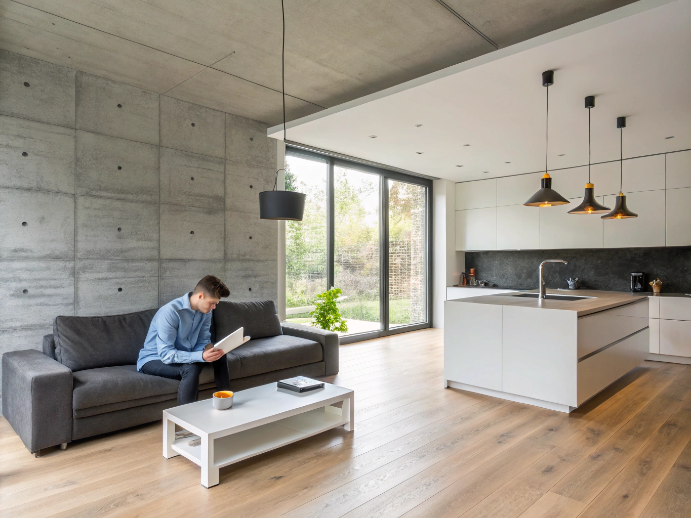 Completed bright open-concept living and dining renovation ready for handover