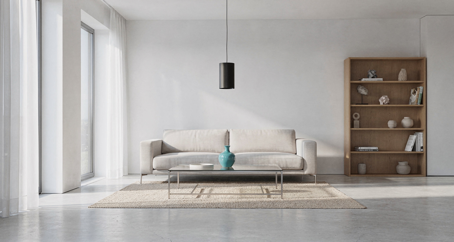 Open concept interior remodeling with flush structural beam installation in a whole-home renovation